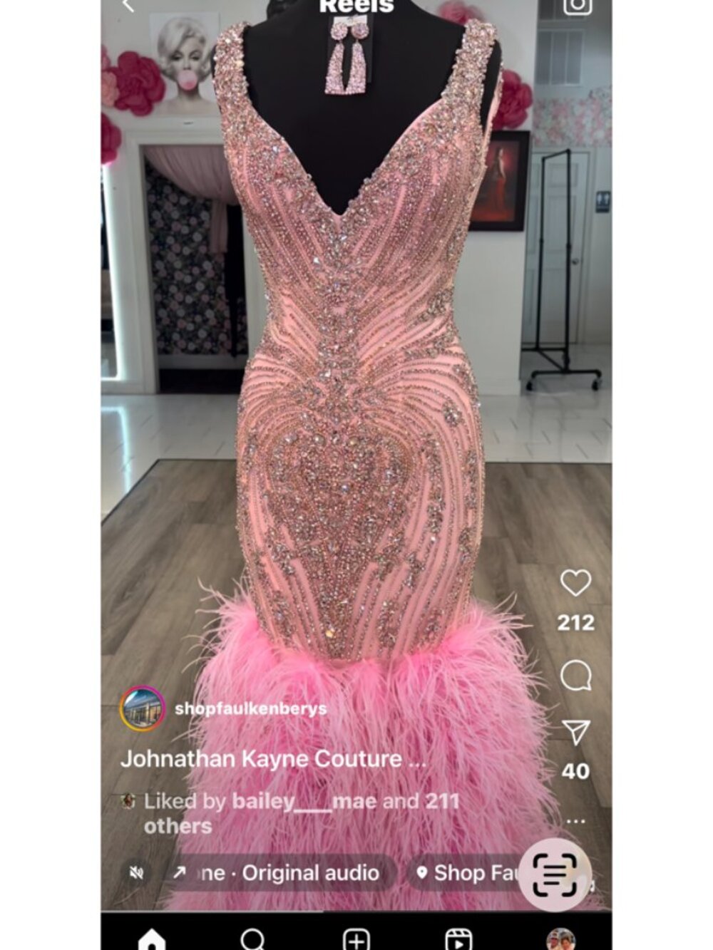 Johnathan Kayne Couture evening gown - Picture 3 of 5